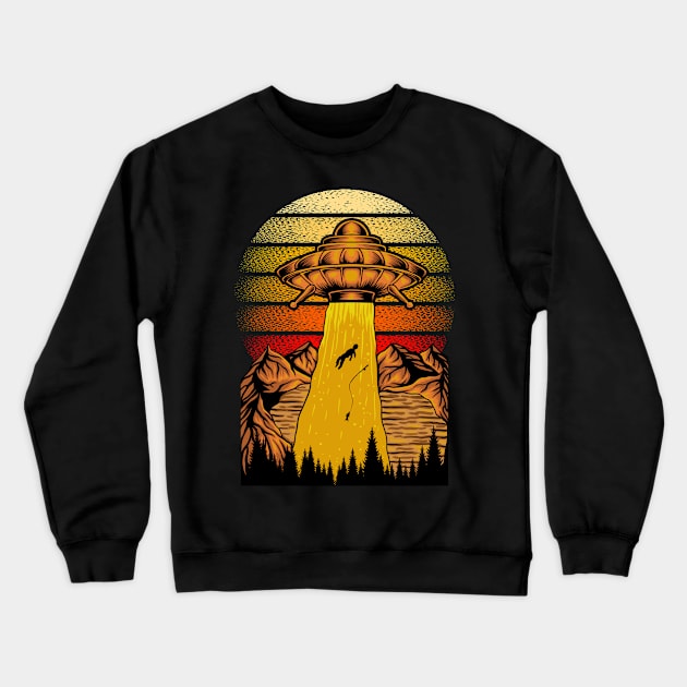 Abduction Crewneck Sweatshirt by timegraf